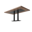 Table with Two-Column Base - NORMCORE™ Minimalistic
