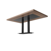 Table with Two-Column Base - NORMCORE™ Minimalistic