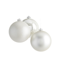Mixed Finish Christmas Bauble Set