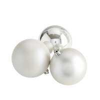Mixed Finish Christmas Bauble Set