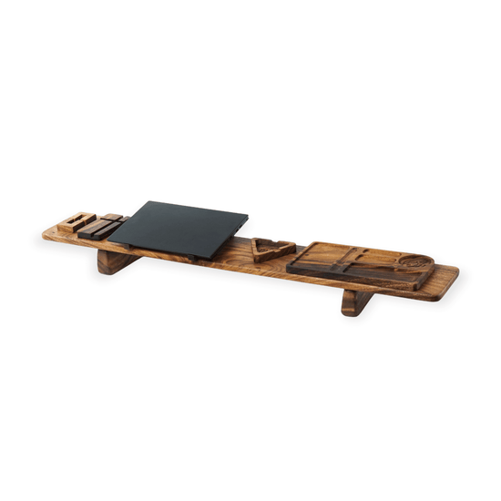 Acacia Wood Desk Shelf